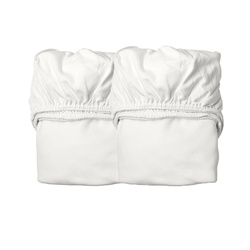 LEANDER - sheet for baby cot 2 pcs, snow