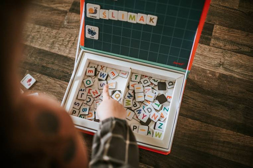 Janod - Magnetic jigsaw puzzle Polish Magnetibook Alphabet