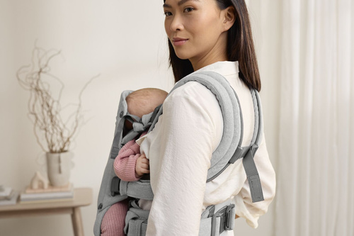 BABYBJORN - Baby Carrier Harmony, Woven, Light grey mélange