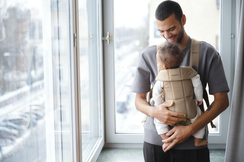 BABYBJÖRN - BABY CARRIER MINI, Beige Woven