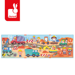 Janod - Magnetic puzzle Construction site Magneti'stories 3+