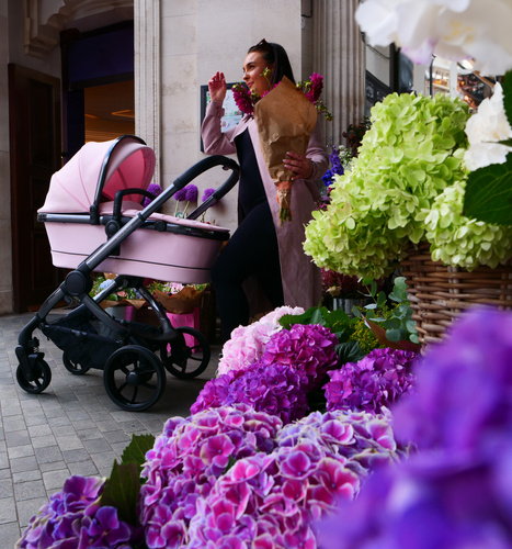 Peach 7 Pushchair and Carrycot, Blush