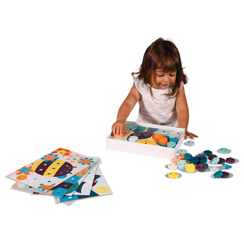 Janod - The first wooden mosaic 2+ puzzle