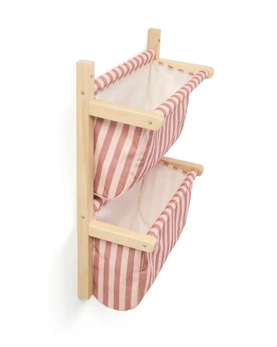 KID'S CONCEPT - wall storage textile stripe, clay pink