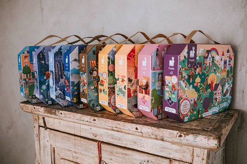 Janod - Observation puzzles in a suitcase Fairy tales 24 elements 3+