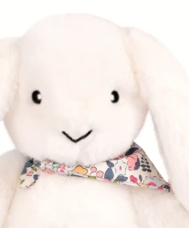 DOUDOU – Lapin Fleurette plush rabbit by Doudou et Compagnie, 35 cm, white