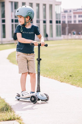 SCOOTANDRIDE - Highwaykick 3 LED - Folding scooter with light-up wheels 3+ Steel