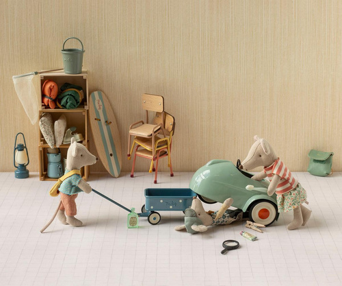 MAILEG - car for mice, light mint