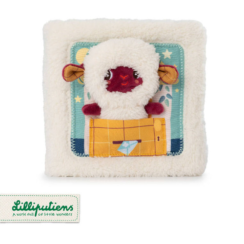 LILLIPUTIENS Activation book with a mini cuddly toy Goodnight Sheep Yvon 12 m+