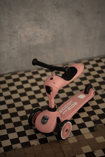 SCOOTANDRIDE - Highwaykick 2in1 Ride and scooter 1-5 years Rose