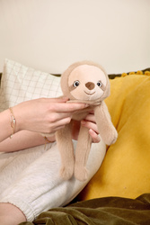 DOUDOU - magnetic plush Podcoll Sloth, Histoire d'Ours, 30 cm, beige
