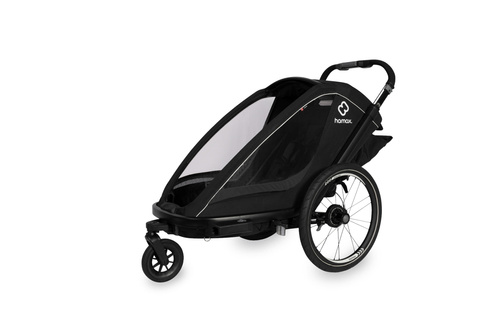 Hamax - Bike trailer for kids  BREEZE ONE + Jogger wheel - Black