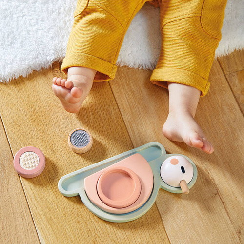 Janod - Drewniana układanka sensoryczna Ślimak Sweet Cocoon 12 m +