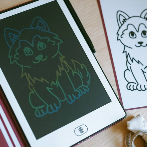 Kidywolf – illuminated drawing tablet KIDYDRAW MINI, pets