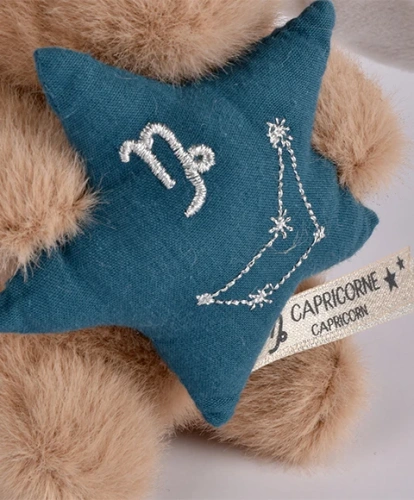 DOUDOU – DOUDOU ASTRO plush rabbit with zodiac sign, Doudou et Compagnie, 12 cm, Capricorn