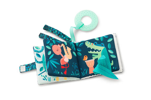 LILLIPUTIENS - Multifunctional mini-book with rustling foil and teether Marius rhinoceros 6 m +