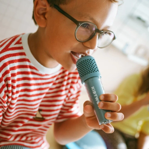 Kidywolf – portable karaoke speaker with microphones Kidykaraoke, blue