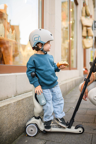 SCOOTANDRIDE - Highwaykick Push and Go 2in1 Ride and scooter 1-5 years Ash