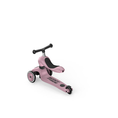 SCOOTANDRIDE - Highwaykick Push and Go 2in1 Ride and scooter 1-5 years Wildberry
