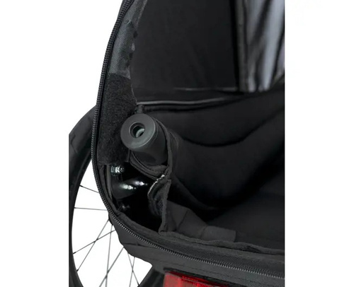 Bicycle trailer for a dog - Hamax Pluto L 45 kg - Blue / Black