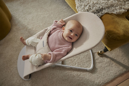 BABYBJÖRN - Bouncer BLISS Woven - Mélange, Light Beige