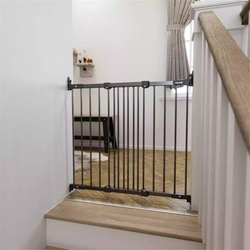 DogSpace - Molly Flexible Dog Gate, Black (67-105.5cm)