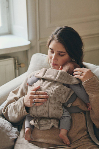 BABYBJÖRN - Baby Carrier MINI 3D Mesh, Grey Beige