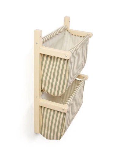 KID'S CONCEPT - wall storage textile stripe, green