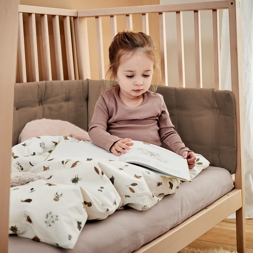 LEANDER - bumper for LEANDER LUNA™ i LINEA™, baby cot, mocca