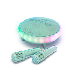 Kidywolf – portable karaoke speaker with microphones Kidykaraoke, green
