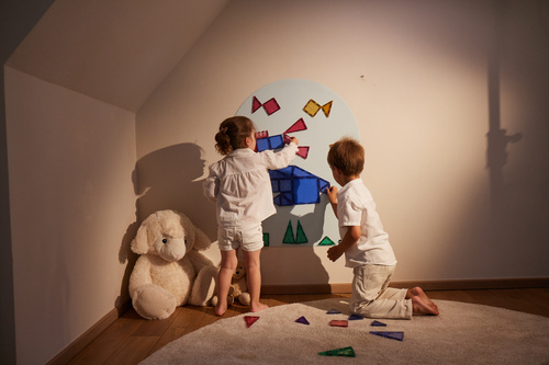 CLEVERCLIXX - magnetic wall sticker 95x75cm, clever blue