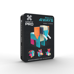 CONNETIX – Magnetic Tiles PRO Build It 4 Ways Animals Pack - 30 pieces