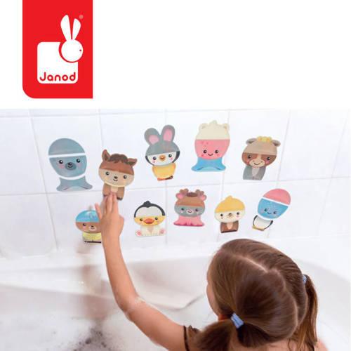 Janod - Mix and match bath puzzle Animals 2+