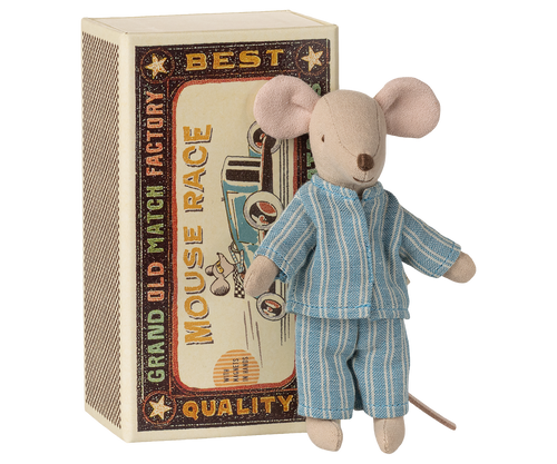 MAILEG - Big Brother Mouse in a Matchbox