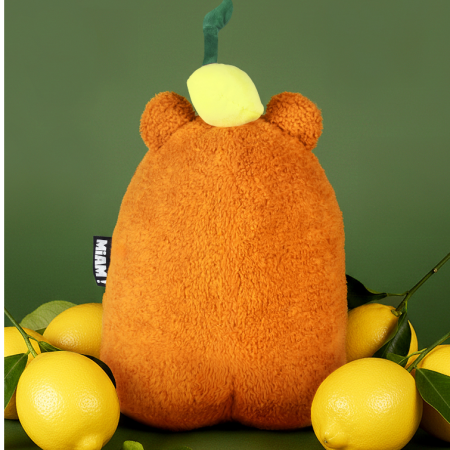DOUDOU - MIAM! John Lemon, 60 cm, orange lemon