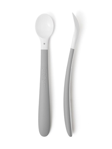 BABYBJÖRN - Baby feeding spoon, 2-pack, Light Grey