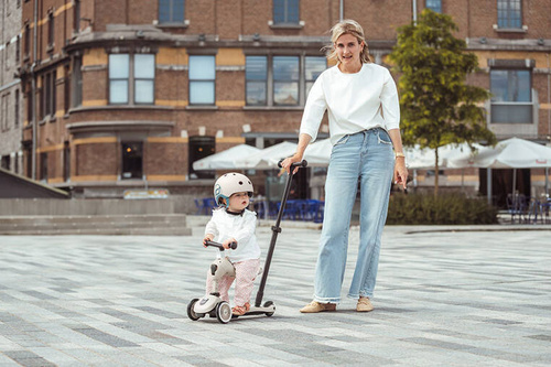 SCOOTANDRIDE - Highwaykick Push and Go 2in1 Ride and scooter 1-5 years Ash