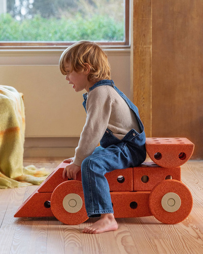 MODU - 4 x foam wheels, burned orange