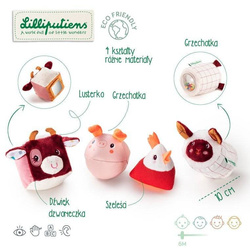 LILLIPUTIENS - A set of 4 soft blocks - Farma 6 m + multifunctional animals