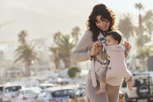 BABYBJORN - Baby Carrier Harmony, Woven, Light pink mélange