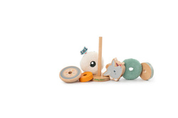 LILLIPUTIENS Drewniana układanka piramida z miękkimi elementami Smok Joe 12 m+