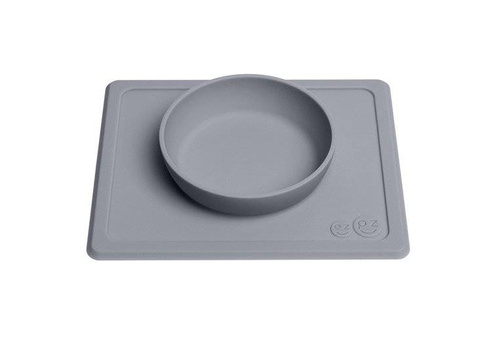 EZPZ - Silicone bowl with 2in1 placemat Mini Bowl gray