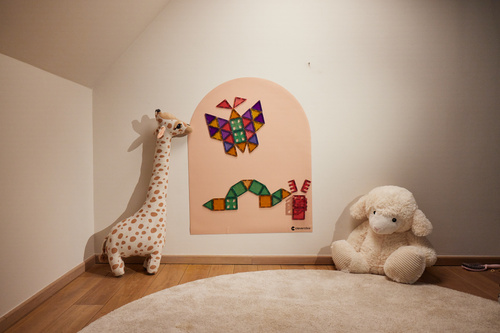 CLEVERCLIXX - magnetic wall sticker 95x75cm, soft nude