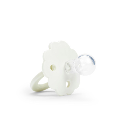 ELODIE DETAILS - Binky Bloom silicone pacifier 3m+, vanilla white