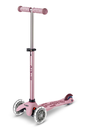 MICRO - swing scooter Mini Deluxe Rock&Go LED, dusty rose