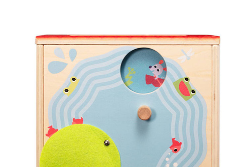 LILLIPUTIENS -Wooden activity cube - Farm 12 m+