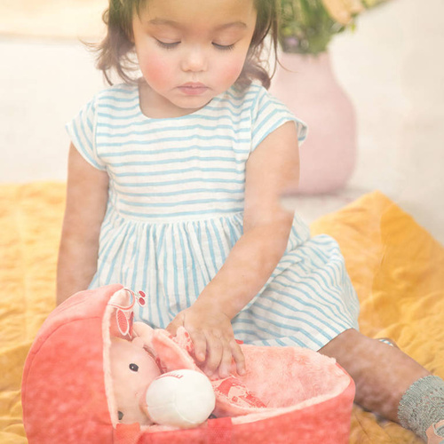 LILLIPUTIENS - Baby doll in a gondola with comfort and a Lena 12m milk bottle +