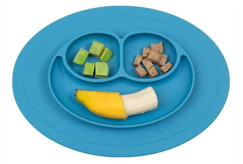 EZPZ - Silicone plate with washer small 2in1 Mini Mat blue