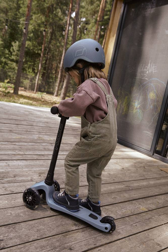 SCOOTANDRIDE - Highwaykick 3 LED - Folding scooter with light-up wheels 3+ Steel