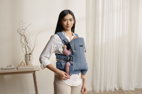 BABYBJORN - Baby Carrier Harmony, Woven, Blue mélange